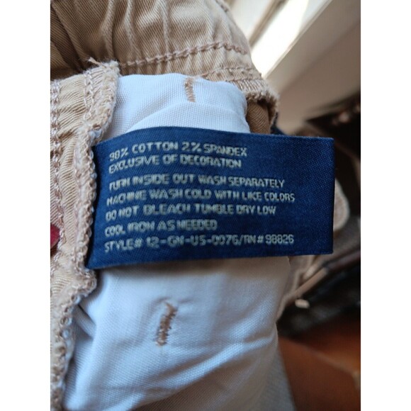 US Polo Assn Boy Jogger Size Large 10/12 BEIGE Elastic Waist Drawstring NWTs - Picture 12 of 13